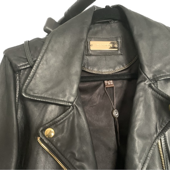 Daniel Leather Jacket with Gold Hardware! - Picture 7 of 13